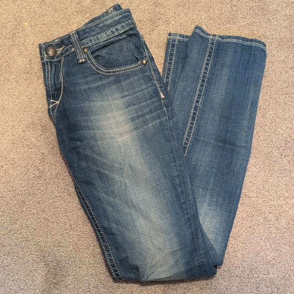 Express Rerock Classic Blue Denim Women's Skinny Jeans Size 4R